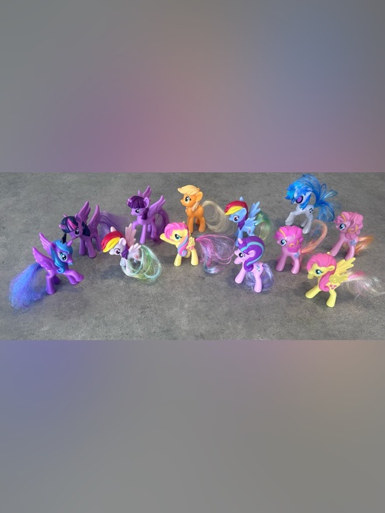 My Little Pony Other - My Little Pony Assorted Color Plush-Style Figures – Set 12